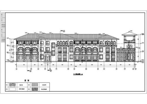 某地三层框架结构幼儿园建筑设计施工图